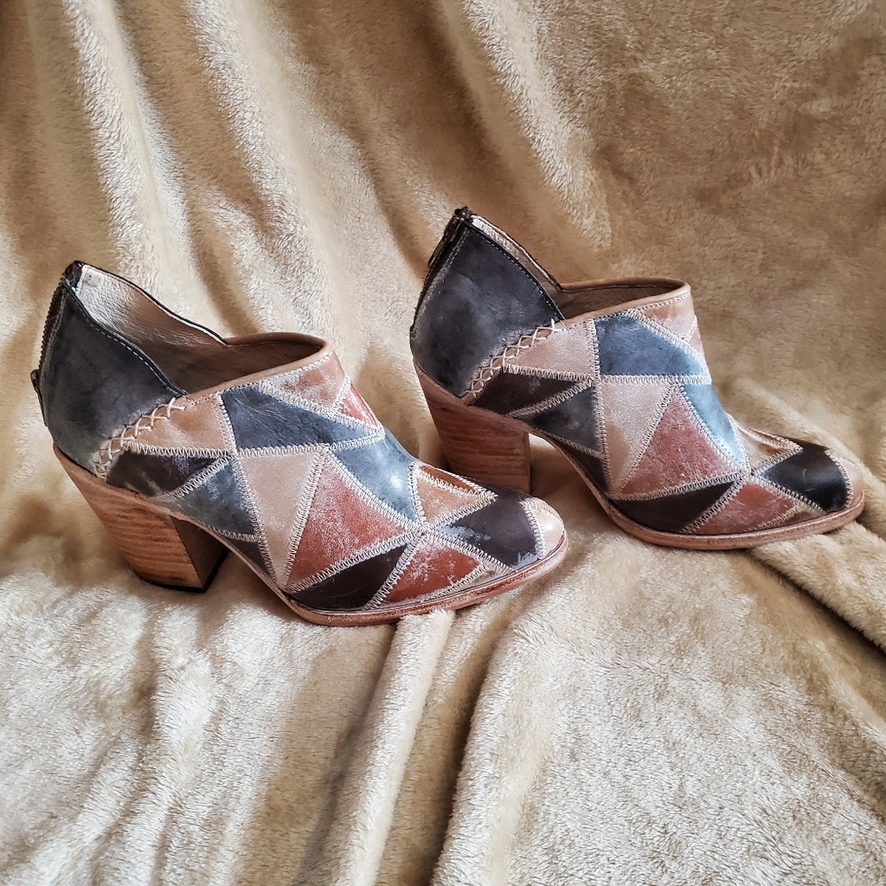 FREEBIRD  Steel Patchwork Booties